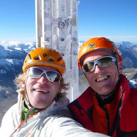 Together with Sepp on the summit of "the king"