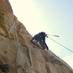 The end is near: pitch 7 - with a huge runout on 7a-terrain